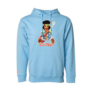 VOODOO CHILD POWDER BLUE HOODIE